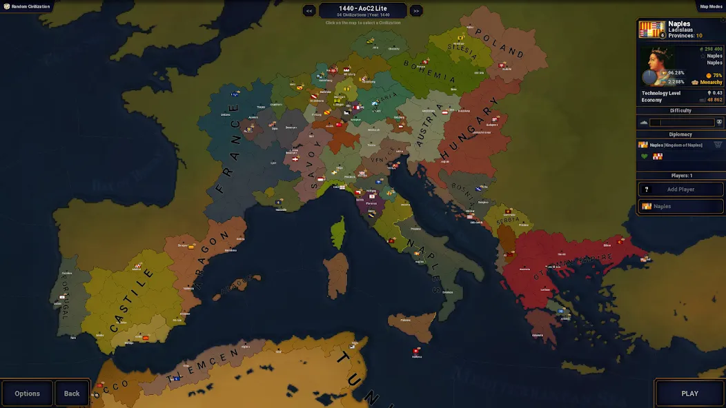 Age of History II - Lite (Эйдж оф Гистори )  [МОД Unlocked] Screenshot 1
