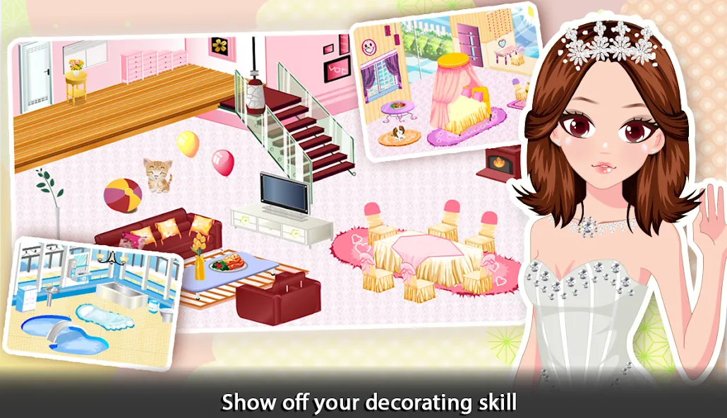 Girl Doll House - Room Design  [МОД Все открыто] Screenshot 2