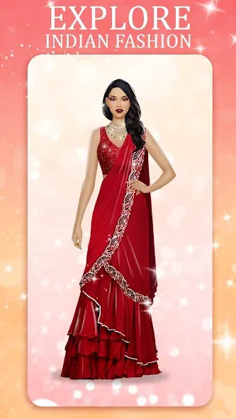 Indian Fashion Dressup Stylist  [МОД Все открыто] Screenshot 3