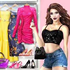 Скачать взломанную Fashion Stylist: Dress Up Game  [МОД Много монет] - полная версия apk на Андроид