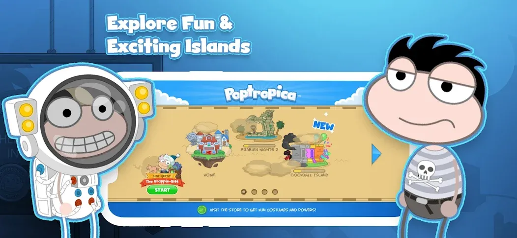 Poptropica: Fun Kids Adventure (Поптропика)  [МОД Mega Pack] Screenshot 1