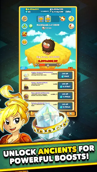 Clicker Heroes - Idle RPG (Кликер Герои)  [МОД Бесконечные монеты] Screenshot 1