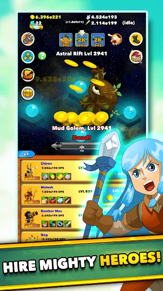 Clicker Heroes - Idle RPG (Кликер Герои)  [МОД Бесконечные монеты] Screenshot 4