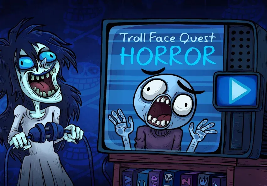 Troll Face Quest: Horror (Тролл Фейс Квест Хоррор)  [МОД Unlimited Money] Screenshot 1