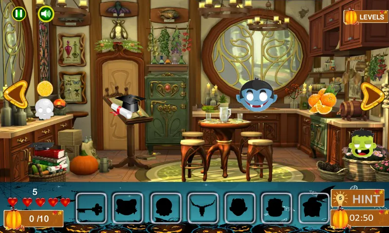 Halloween Hidden Objects (Хэллоуин Скрытые Объекты)  [МОД Бесконечные деньги] Screenshot 4