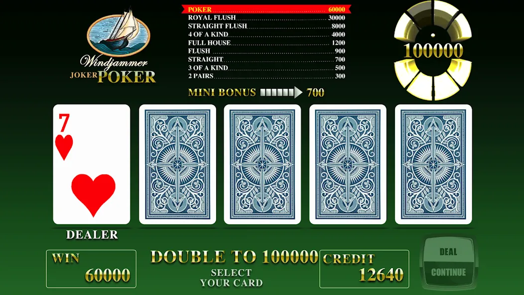 Windjammer Poker (Уиндджаммер Покер)  [МОД Бесконечные деньги] Screenshot 1