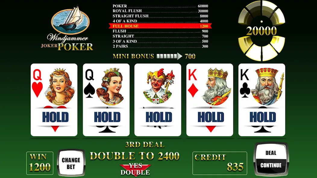 Windjammer Poker (Уиндджаммер Покер)  [МОД Бесконечные деньги] Screenshot 2