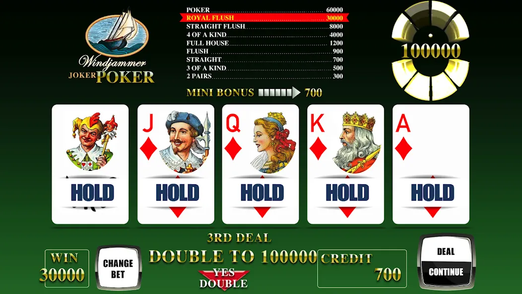 Windjammer Poker (Уиндджаммер Покер)  [МОД Бесконечные деньги] Screenshot 4