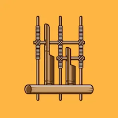 Скачать взломанную Angklung Instrument (Ангклунг инструмент)  [МОД Mega Pack] - стабильная версия apk на Андроид