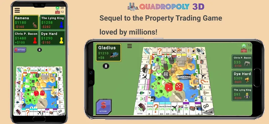 Quadropoly - Monopolist Tycoon  [МОД Бесконечные деньги] Screenshot 1