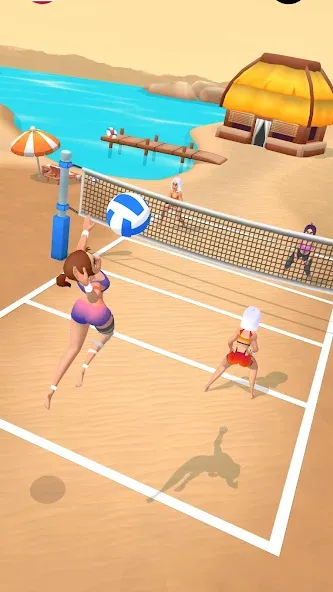 Beach Volleyball Game (Бичволлейбол игра)  [МОД Меню] Screenshot 1