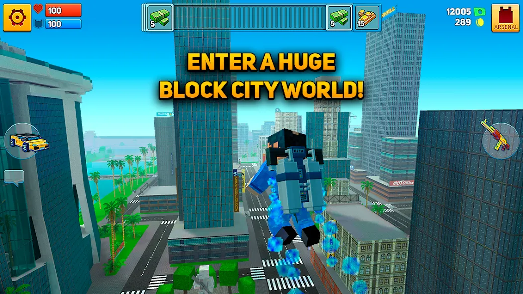 Block City Wars: Pixel Shooter (Блок Сити Варс)  [МОД Много монет] Screenshot 2