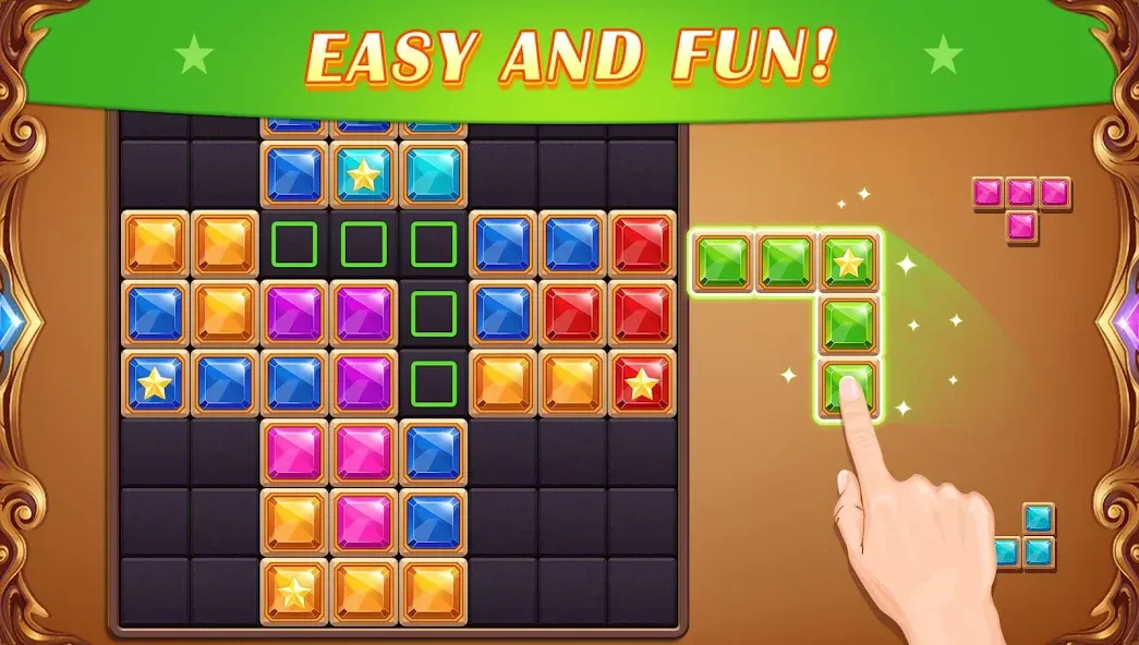 Block Puzzle: Diamond Star  [МОД Бесконечные деньги] Screenshot 3