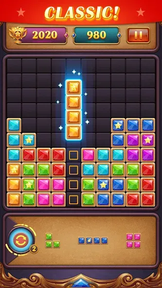 Block Puzzle: Diamond Star  [МОД Бесконечные деньги] Screenshot 4