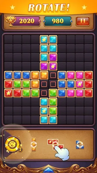 Block Puzzle: Diamond Star  [МОД Бесконечные деньги] Screenshot 5