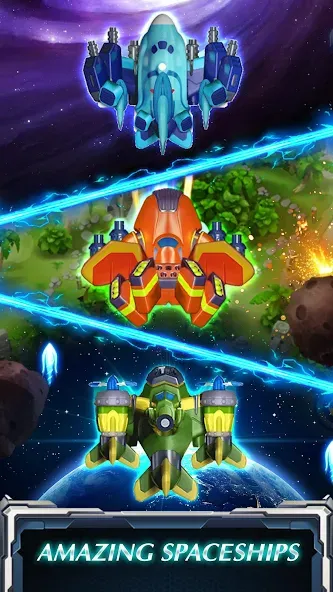 Skyforce Invaders (Скаифорс Инвейдерс)  [МОД Много денег] Screenshot 3