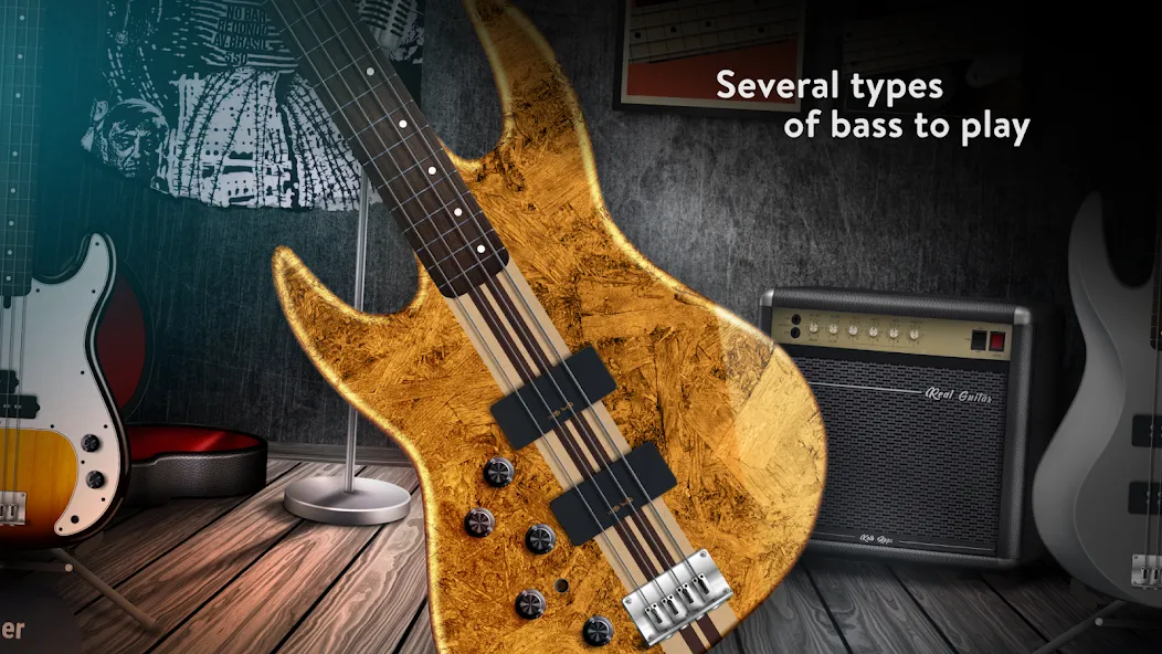 Real Bass: bass guitar (Риал Басс)  [МОД Menu] Screenshot 3