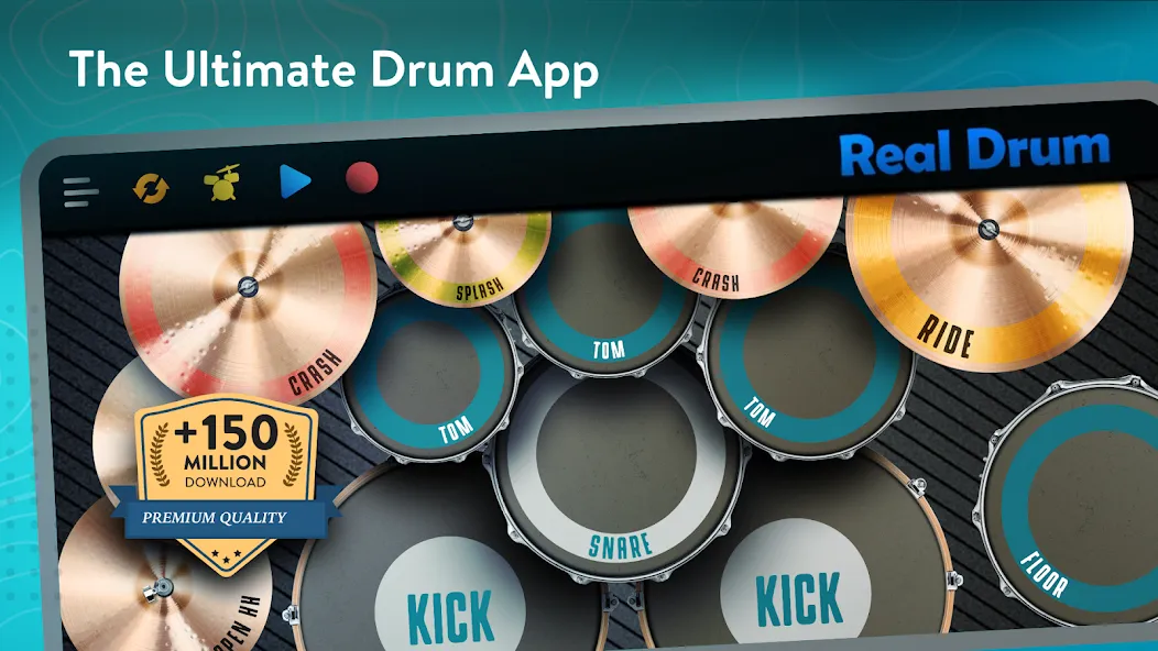 Real Drum: electronic drums (Риал драм)  [МОД Unlocked] Screenshot 1