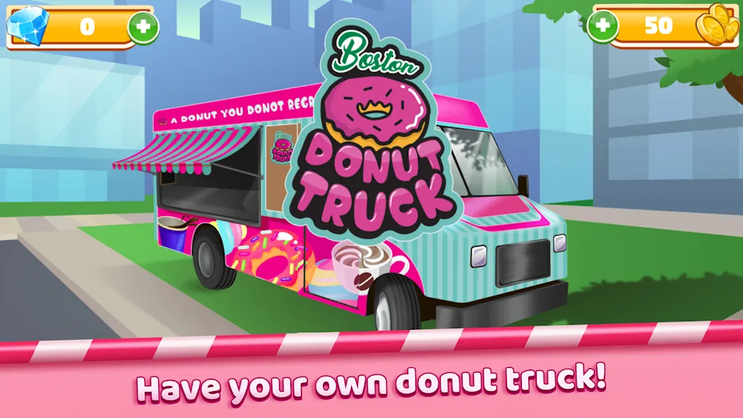 Boston Donut Truck: Food Game (Бостонский Донат Трак)  [МОД Mega Pack] Screenshot 1