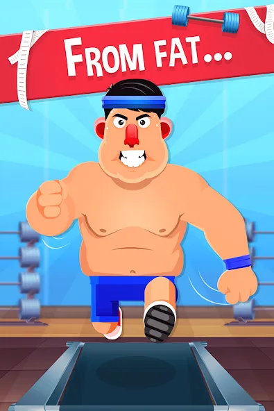 Fat No More: Sports Gym Game! (Фэт Но Море)  [МОД Бесконечные монеты] Screenshot 1