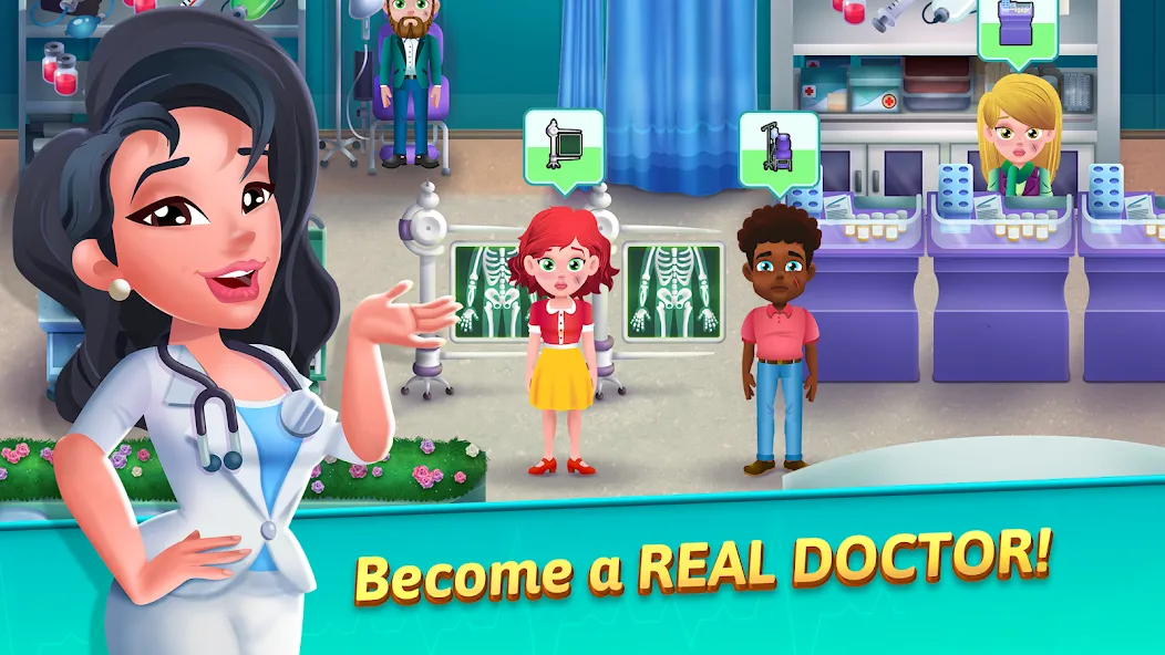 Medicine Dash: Hospital Game (Медицинский Дэш)  [МОД Unlocked] Screenshot 1