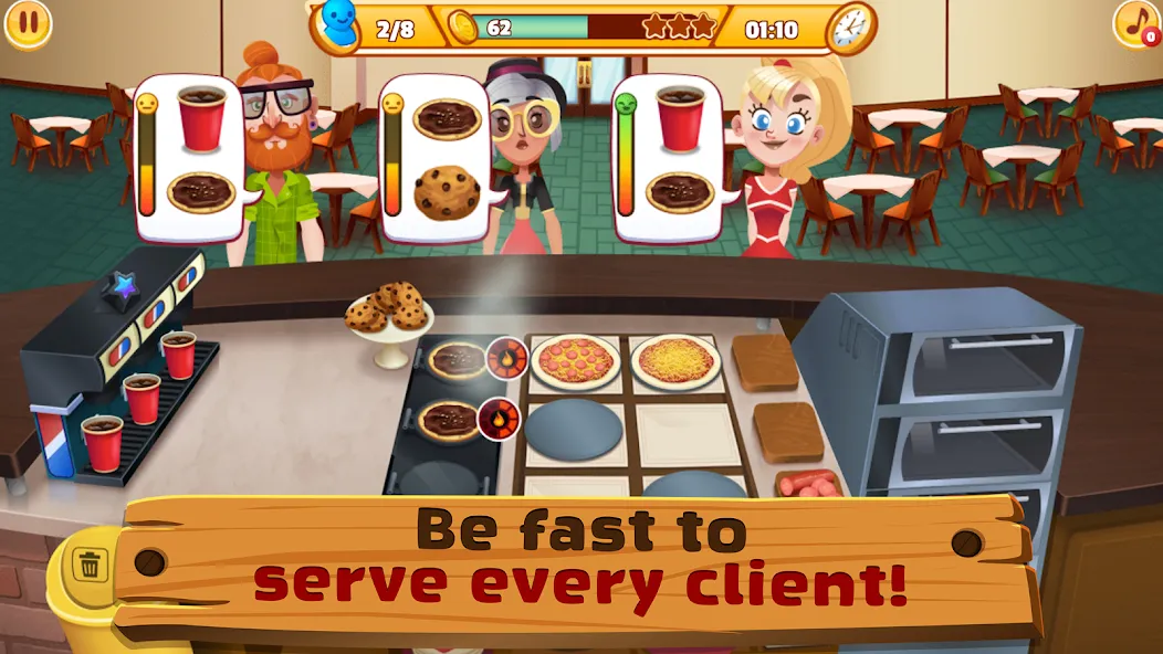 My Pizza Shop 2: Food Games (Мой Пиццерия 2)  [МОД Много монет] Screenshot 5