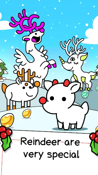 Reindeer Evolution: Idle Game (Рейндир Эволюция)  [МОД Бесконечные деньги] Screenshot 1