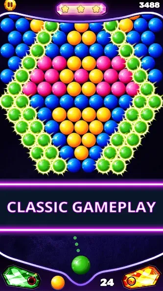 Bubble Shooter Classic (Бабл Шутер Классик)  [МОД Много монет] Screenshot 2