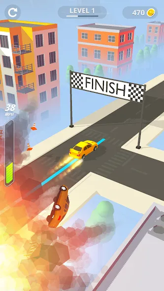 Line Race: Police Pursuit (Лайн Рейс)  [МОД Unlimited Money] Screenshot 4