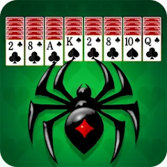 Скачать взломанную Spider Solitaire: Card Game (Спайдер Солитер)  [МОД Mega Pack] - последняя версия apk на Андроид