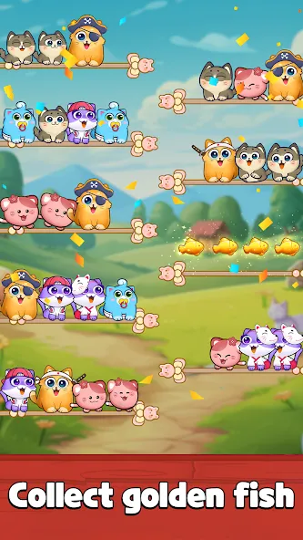 Cat Sort Puzzle: Cute Pet Game  [МОД Mega Pack] Screenshot 3