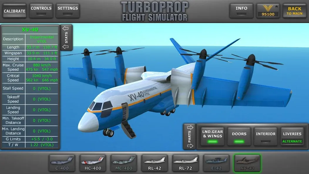 Turboprop Flight Simulator (Турбовинтовой симулятор полета 3D)  [МОД Много денег] Screenshot 1