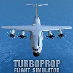 Взломанная Turboprop Flight Simulator (Турбовинтовой симулятор полета 3D)  [МОД Много денег] - последняя версия apk на Андроид