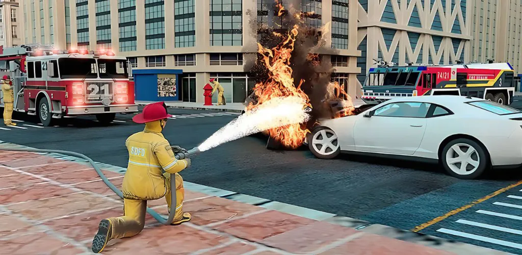 Real Firefighter 3D Simulator (Реальный Пожарник 3D Симулятор)  [МОД Все открыто] Screenshot 5