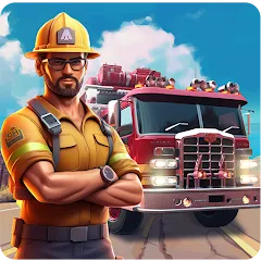 Скачать взлом Real Firefighter 3D Simulator (Реальный Пожарник 3D Симулятор)  [МОД Все открыто] - стабильная версия apk на Андроид