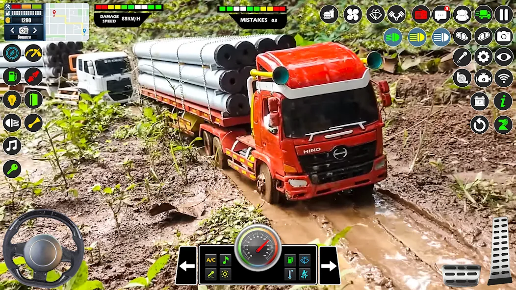 Mud Truck Runner Simulator 3D  [МОД Unlimited Money] Screenshot 2