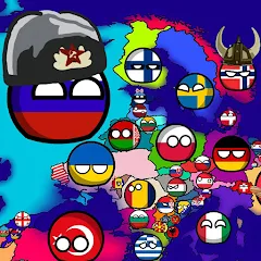 Скачать взломанную Countryballs: World War Simula (Кантриболс)  [МОД Mega Pack] - полная версия apk на Андроид