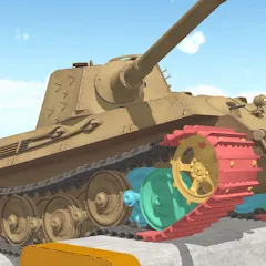 Взломанная Tank Physics Mobile Vol.3  [МОД Меню] - полная версия apk на Андроид