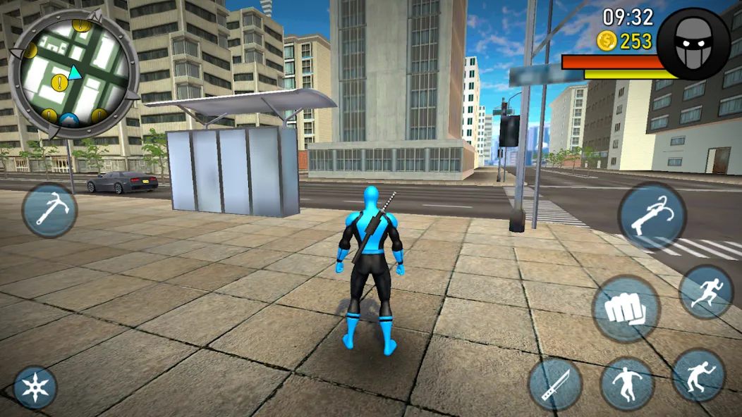 Blue Ninja : Superhero Game (Блу Ниндзя)  [МОД Unlocked] Screenshot 4