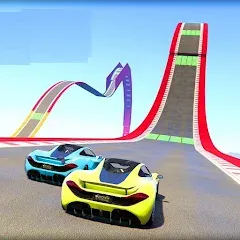 Взлом Mega Ramp Car Offline Games  [МОД Все открыто] - последняя версия apk на Андроид