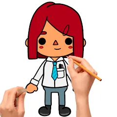 Скачать взлом How to draw Toca  [МОД Все открыто] - стабильная версия apk на Андроид