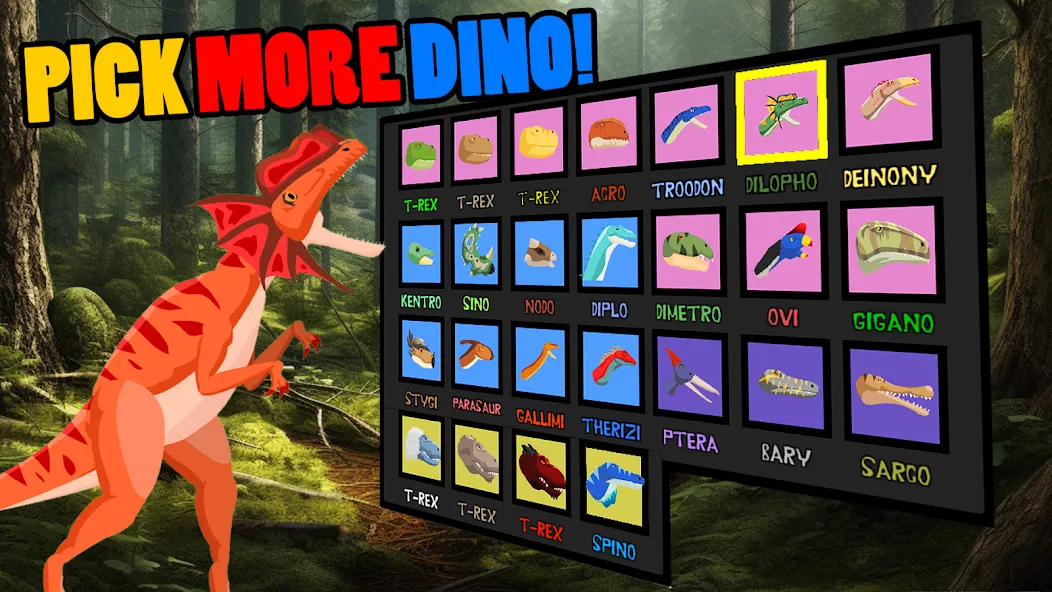 T-Rex Fights More Dinosaurs  [МОД Unlocked] Screenshot 2