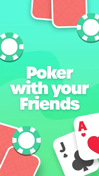 Poker with Friends - EasyPoker (ИзиПокер)  [МОД Бесконечные деньги] Screenshot 1