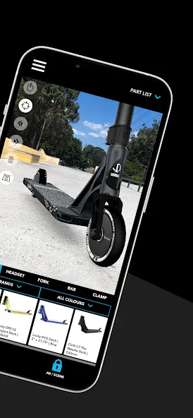 Scooter 3D custom builder (Скутер 3D настраиваемый конструктор)  [МОД Menu] Screenshot 2