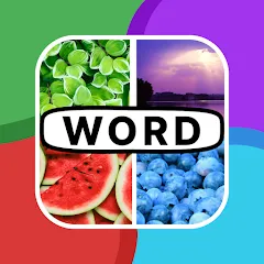 Взломанная 4 Pics 1 Word: Guessing Games  [МОД Unlimited Money] - полная версия apk на Андроид