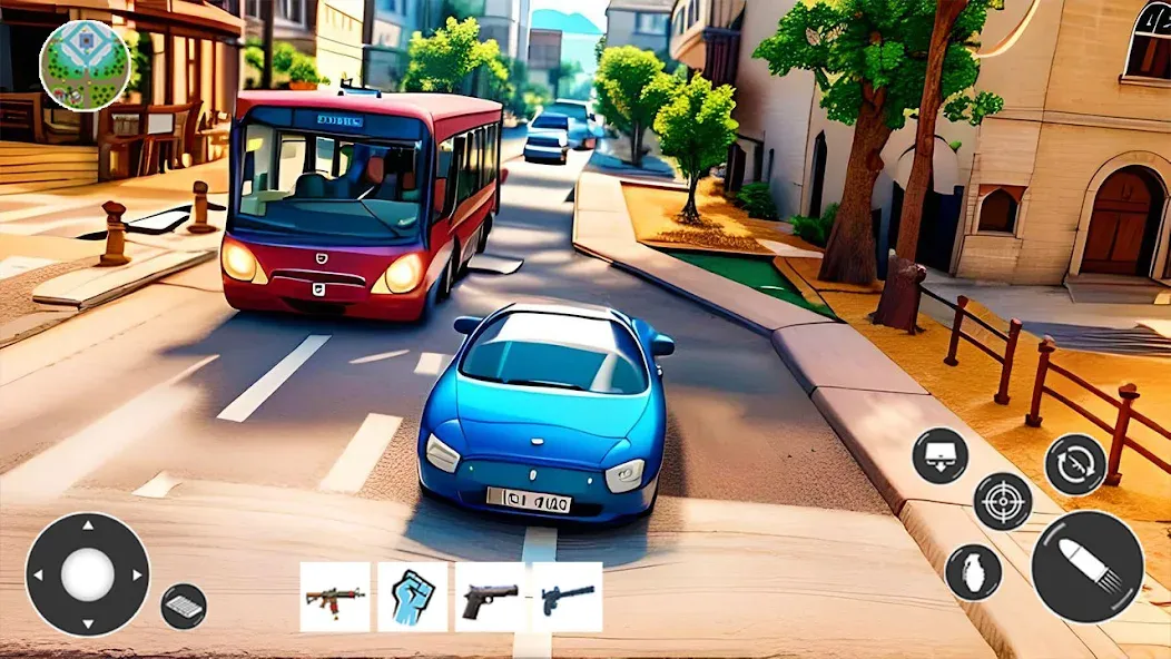 Gangster Car Theft Games (Гангстерская автомобильная война игр)  [МОД Unlimited Money] Screenshot 1