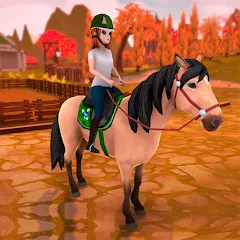 Взлом Horse Riding Tales - Wild Pony (Хорс Райдинг Тейлс)  [МОД Меню] - последняя версия apk на Андроид