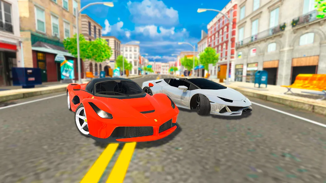 Car Driving Simulator: Online (Кар Драйвинг Симулятор)  [МОД Mega Pack] Screenshot 1