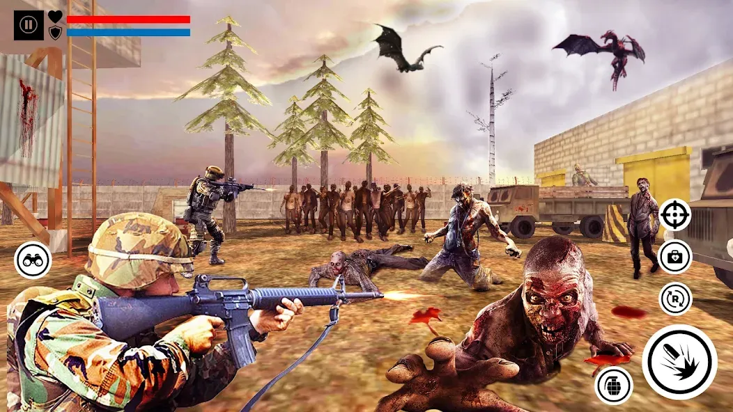 Sniper Zombie Shooting (Зомби стреляющая оффлайн игра)  [МОД Mega Pack] Screenshot 3