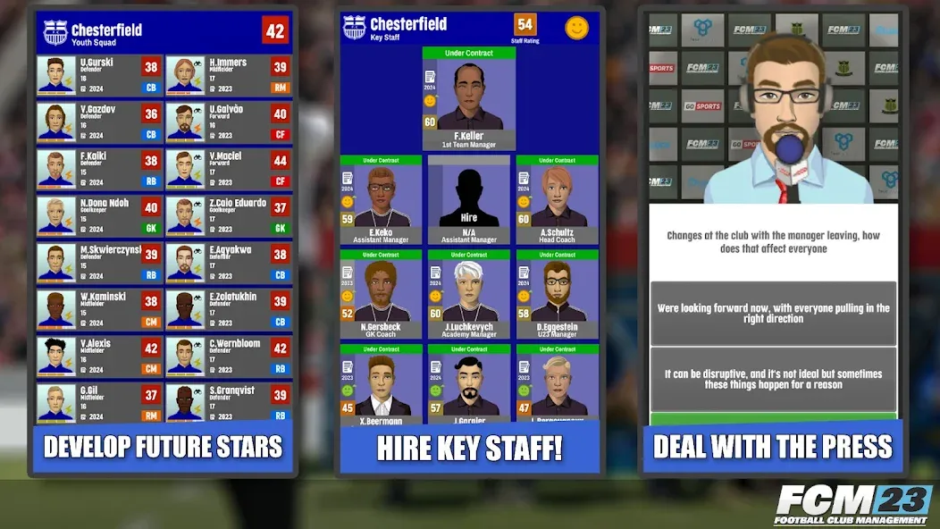 FCM23 Soccer Club Management (Футбольное клубное управление 2023)  [МОД Много монет] Screenshot 4